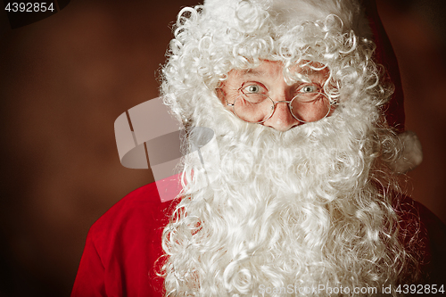 Image of Portrait of Man in Santa Claus Costume