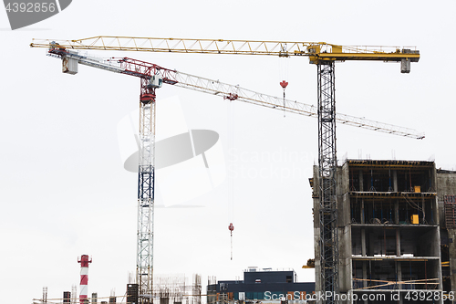 Image of Crane is used in the construction