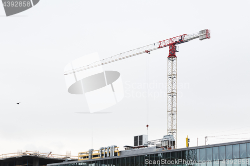 Image of Crane is used in the construction