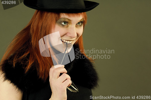 Image of Portrait of the girl with glasses