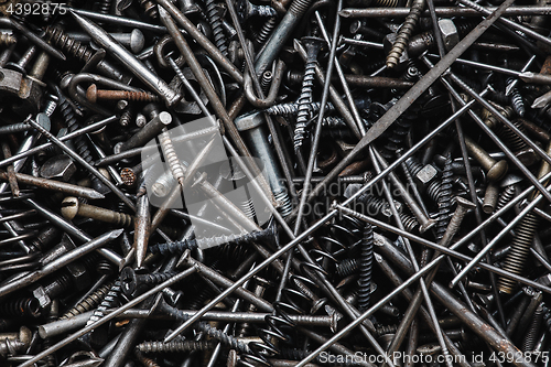 Image of Bunch of old nuts bolts and nails