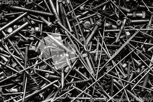 Image of Bunch of old nuts bolts and nails