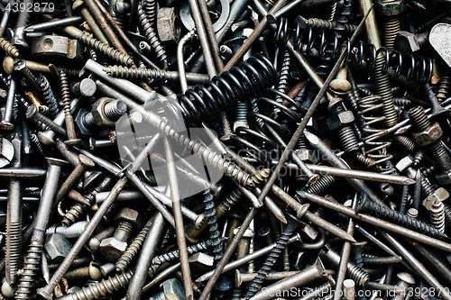 Image of Bunch of old nuts bolts and nails