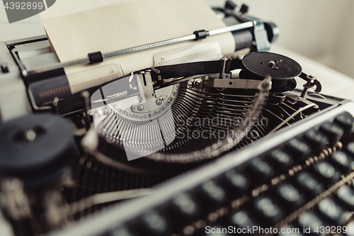 Image of Metal parts of old typewriters