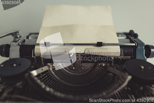 Image of Metal parts of old typewriters