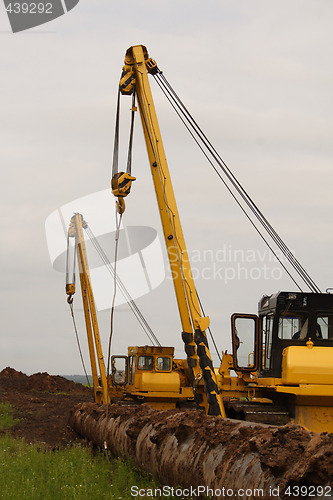 Image of construction of the pipeline