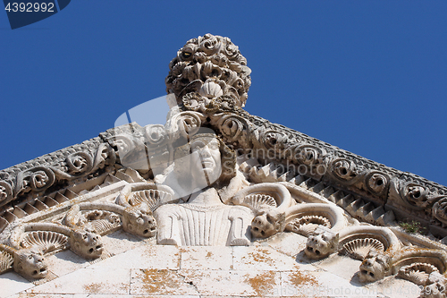 Image of Sculpture, detail from Korcula cathedral