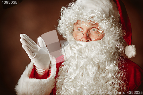 Image of Portrait of Man in Santa Claus Costume