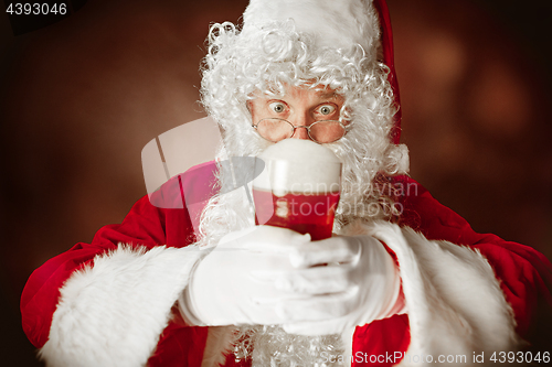 Image of Portrait of Man in Santa Claus Costume