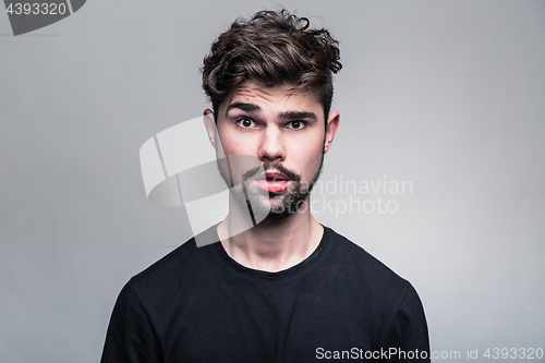 Image of Professional studio portrait of young handsome man