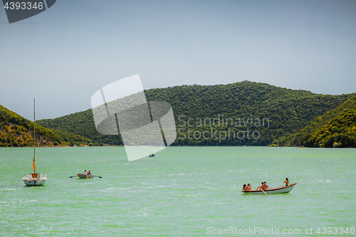 Image of View of the lake Abrau 