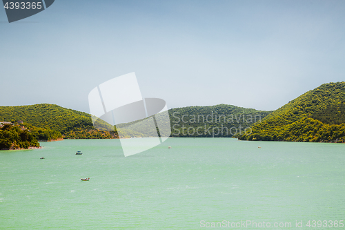 Image of View of the lake Abrau 