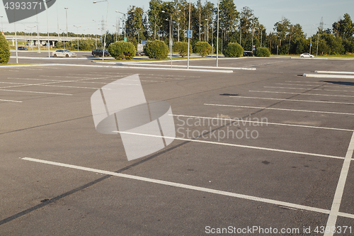 Image of Empty parking lot area