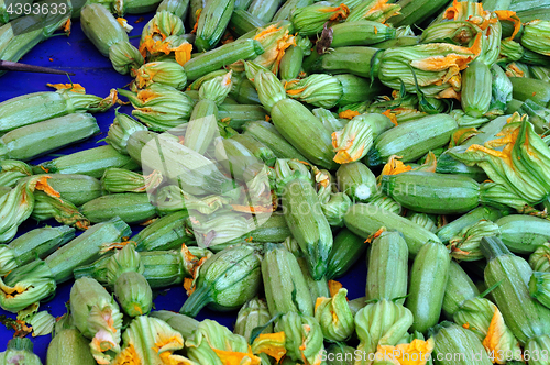 Image of courgette zucchini vegetables background