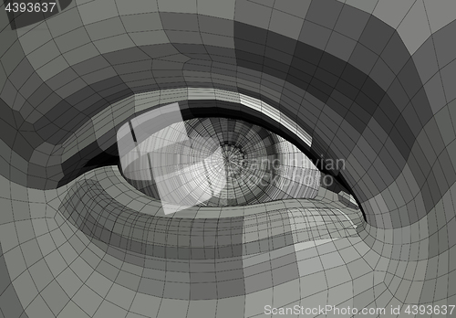 Image of mechanical eye illustration
