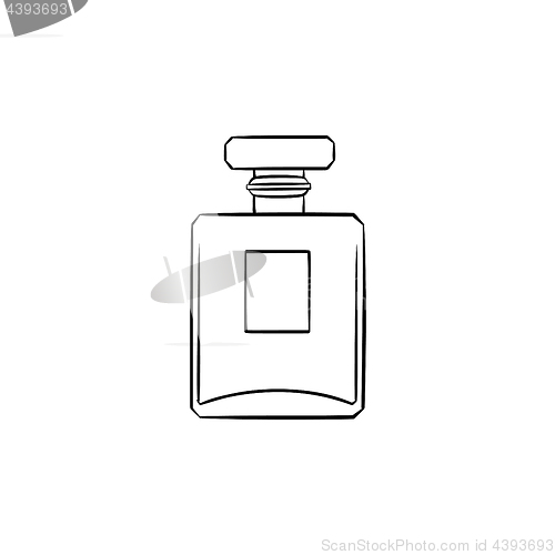 Image of Perfume hand drawn sketch icon.