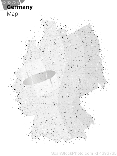 Image of Germany in blockchain technology network style