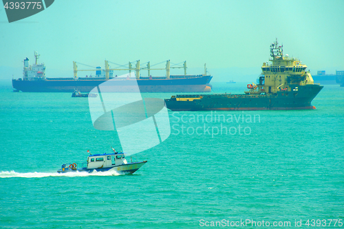 Image of Singapore shipping tanker