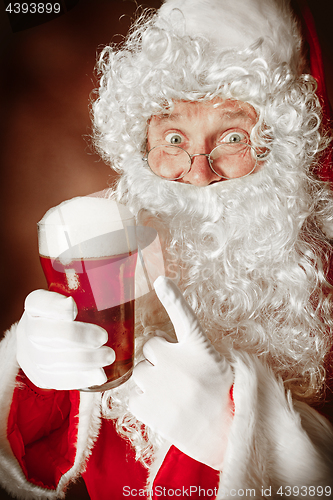 Image of Portrait of Man in Santa Claus Costume