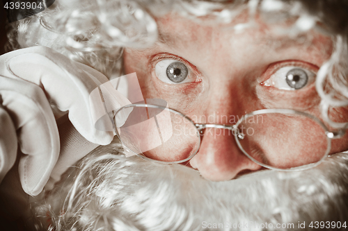 Image of Portrait of Man in Santa Claus Costume