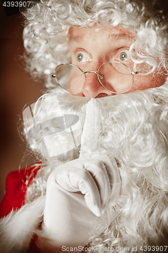 Image of Portrait of Man in Santa Claus Costume