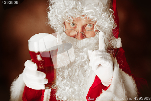 Image of Portrait of Man in Santa Claus Costume