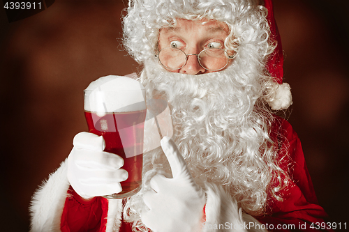 Image of Portrait of Man in Santa Claus Costume