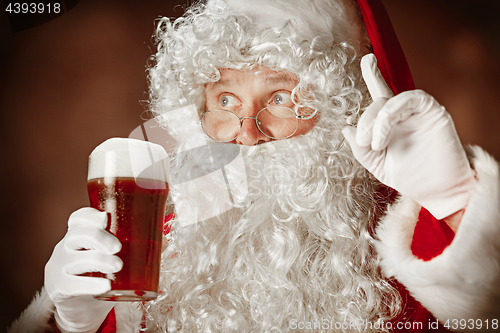 Image of Portrait of Man in Santa Claus Costume