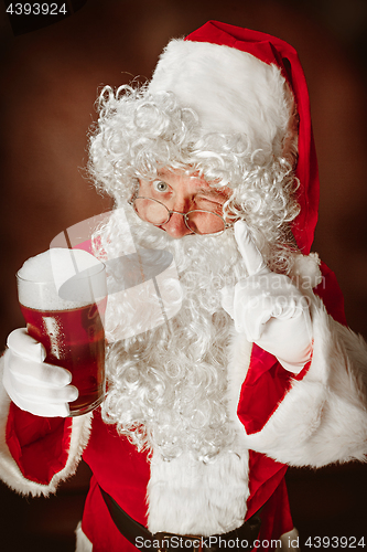 Image of Portrait of Man in Santa Claus Costume