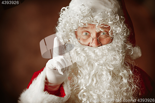 Image of Portrait of Man in Santa Claus Costume