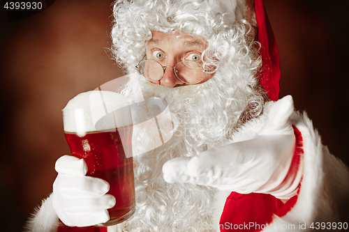 Image of Portrait of Man in Santa Claus Costume