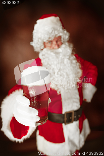 Image of Portrait of Man in Santa Claus Costume