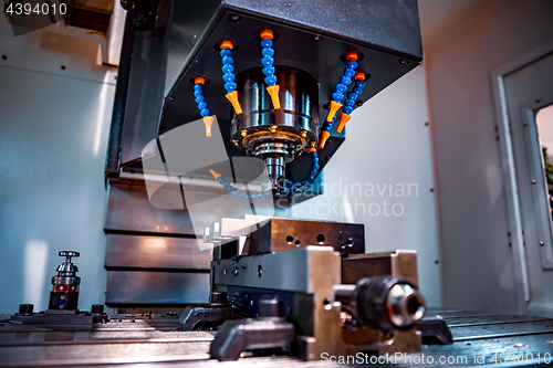 Image of Metalworking CNC milling machine.