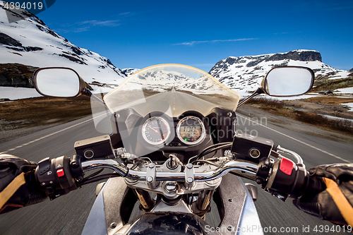 Image of Biker First-person view