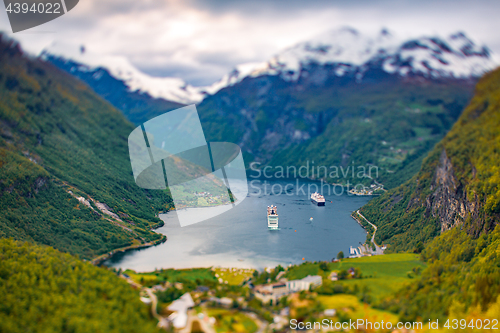 Image of Geiranger fjord, Norway.