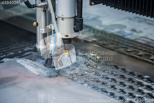 Image of CNC water jet cutting machine