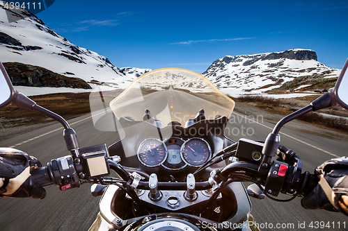 Image of Biker First-person view