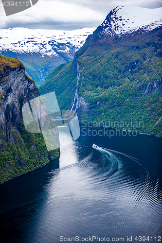 Image of Geiranger fjord, Norway.