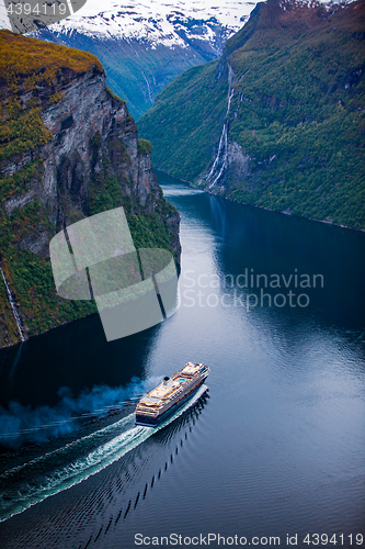 Image of Geiranger fjord, Norway.