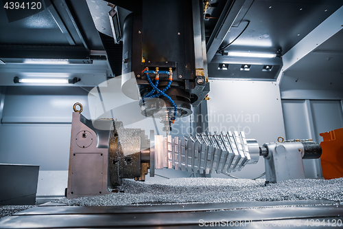 Image of Metalworking CNC milling machine.