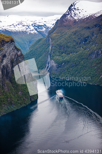 Image of Geiranger fjord, Norway.