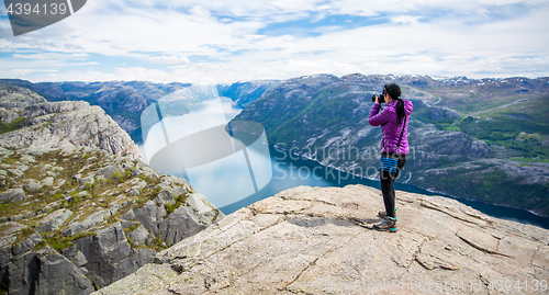 Image of Nature photographer Beautiful Nature Norway Preikestolen or Prek