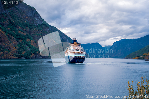 Image of Cruise Liners On Hardanger fjorden