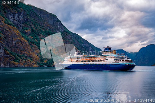 Image of Cruise Liners On Hardanger fjorden