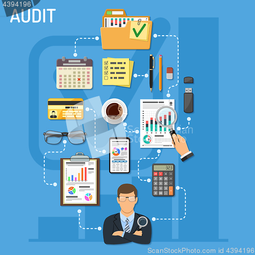 Image of Auditing and Business Accounting Infographics