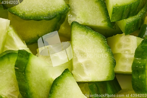 Image of Cucumber cut to pieces