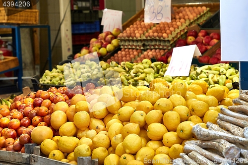 Image of Fruits and Vegetables at the market