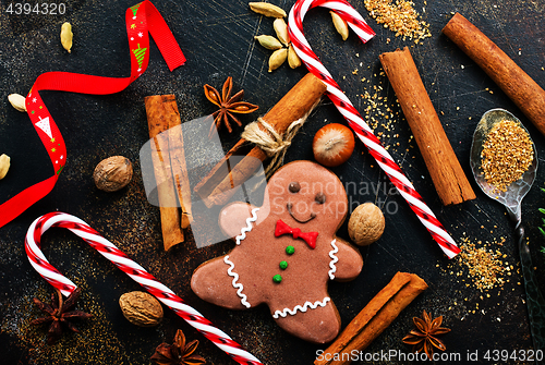 Image of gingerbread with aroma spice
