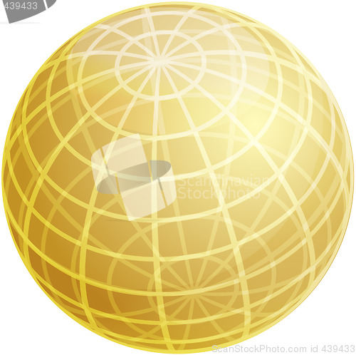 Image of Grid sphere illustration
