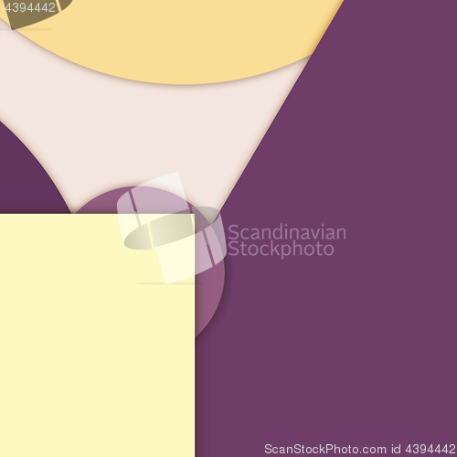 Image of modern layered flat shapes background